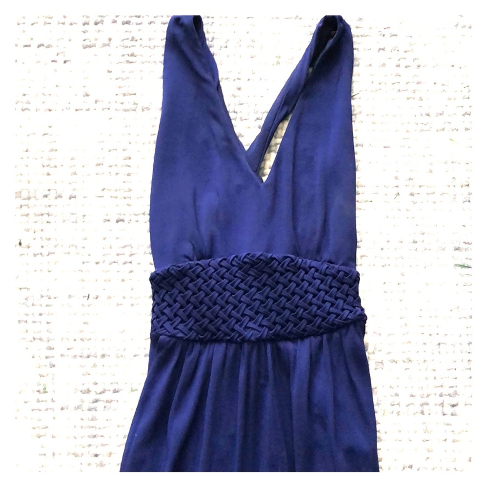 Maeve size 2 long navy blue dress. Anthropologie